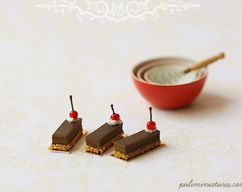 Dollhouse Miniature Food - Cherry Choconoisette