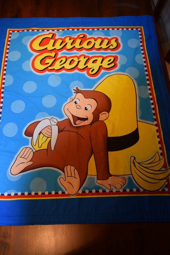 Curious Cotton and Fleece Baby Blanket