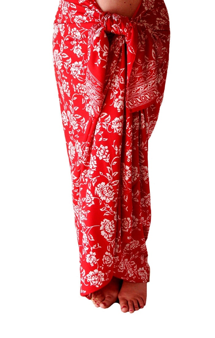 Hawaiian Beach Sarong Skirt Women's Swimwear Sarong Pareo