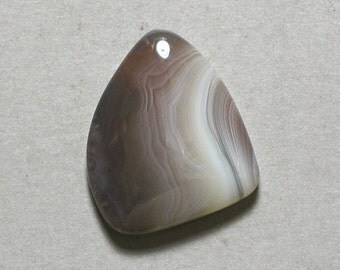BOTSWANA AGATE cabochon freeform 21X25mm designer cab