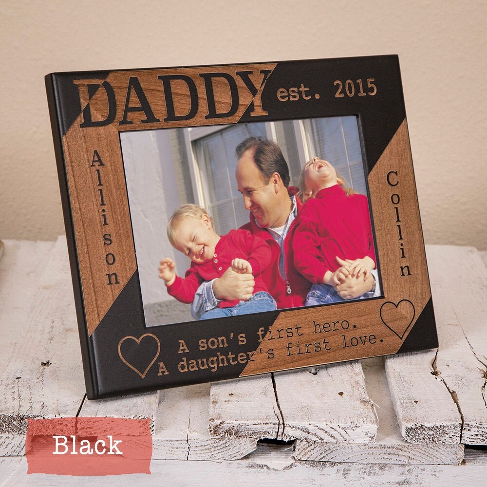 Personalized Dad Picture Frameson/daughterSons First Hero