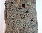 1940s Vintage Rayon Print Dress Fabric 3 Yards Plus