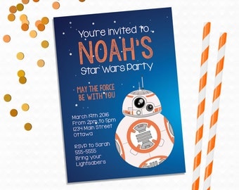 Items similar to Star Wars BB8 Valentines Day Card - BB8 Valentines ...