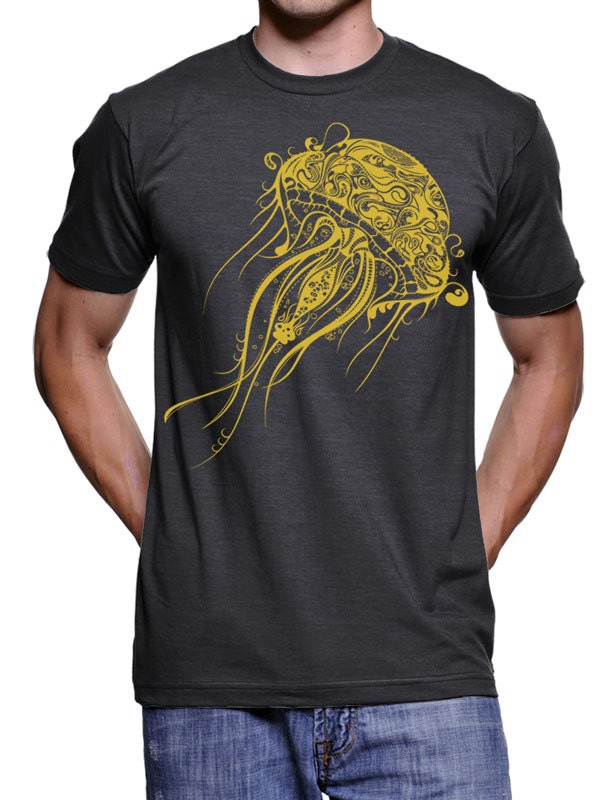 Mens Jellyfish T Shirt High Quality and Fast Shipping