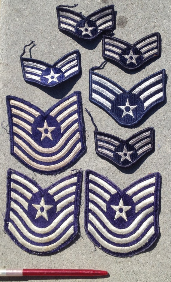 Patches vintage lot star Air Force 8 pieces by SpecialSelection