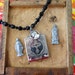 Vintage VIRGIN MARY Jesus Religious Pocket Shrine with Statues from WWII - A rare peek into History