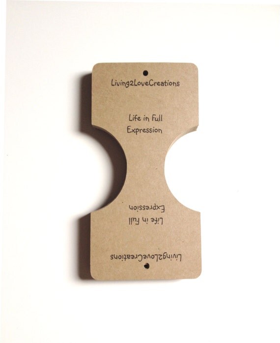 Bracelet Tags Folded Jewelry Cards Customized with Your Logo