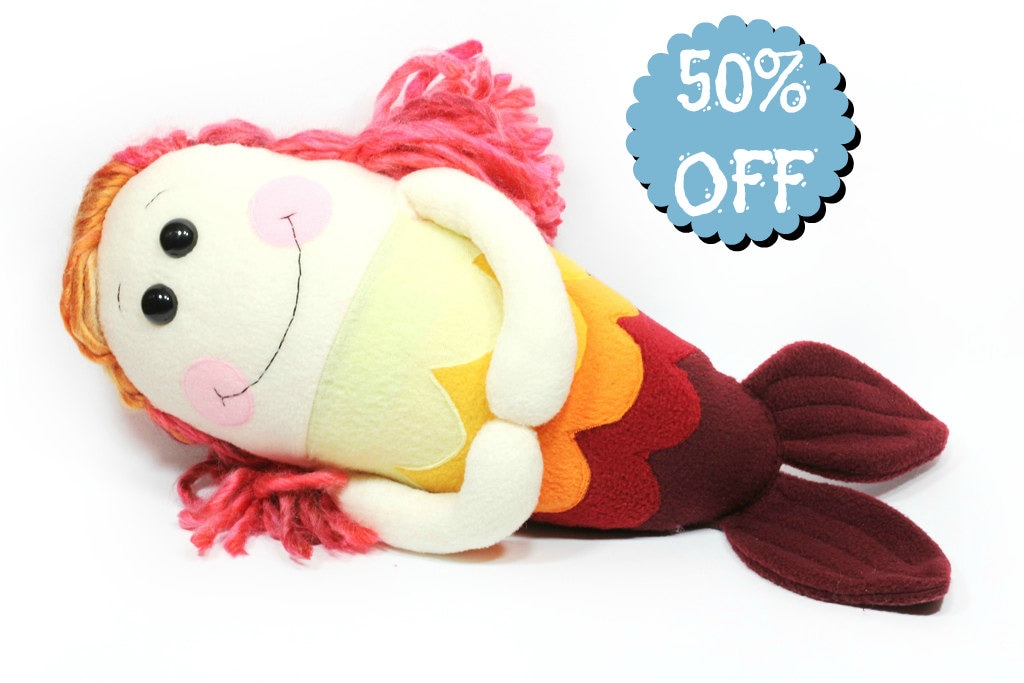 giant stuffed mermaid