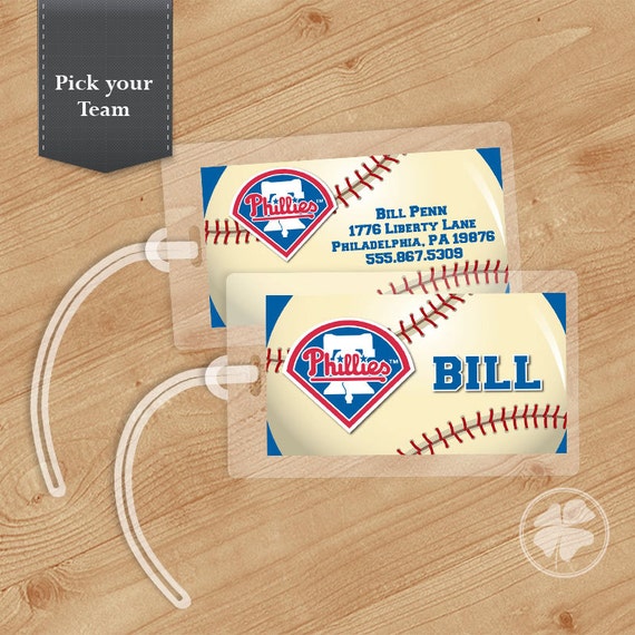 Pick your team - MLB Baseball Luggage Tag, Bag Tag, Backpack Tag, ID Tags, Personalized, Custom Il_570xn
