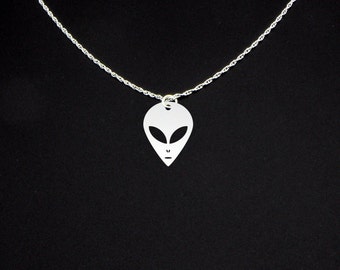 Alien Necklace - Alien Jewelry - Alien Gift