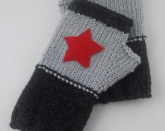 Winter Soldier Fingerless Gloves - Wrist Warmers - MADE TO ORDER