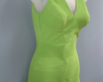 Vintage 1960's Green Bathing Suit One Piece Swimsuit Catalina