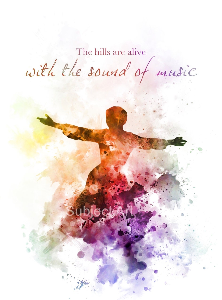 free wall art decor printable Wall Music Sound Art ART PRINT The illustration Quote of