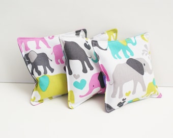 3 Cute Elephant Washable Bean Bags 3 Cute Elephant Washable Bean Bags