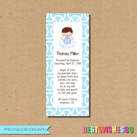 Printable Baptism Bookmarks | baptism printable bookmark first communion favor printable Printable Baptism Bookmarks | baptism printable bookmark first communion favor printable