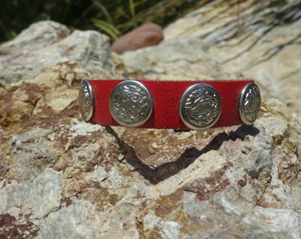 red leather cuff/upcycled leather cuff bracelet/womans girls bracelet/leather jewelry/womans jewelry/accessories/leather bangle/boho C129