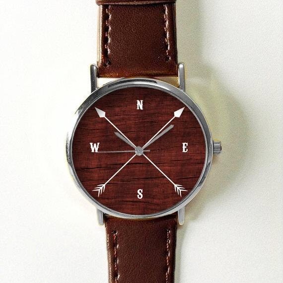 Compass Arrow Watch Cardinal Directions Men's Watch Women