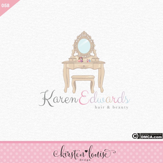 Premade Dresser Logo Dressing Table Logo by KirstenLouiseDesign