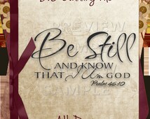 Download Popular items for be still and know that i am god on Etsy