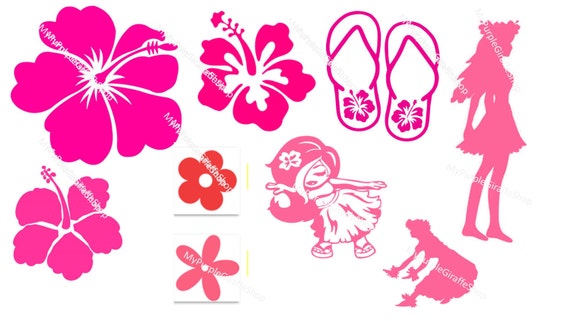 Flower Hawaii Hibiscus SVGs 15 SVG Bundle by ...