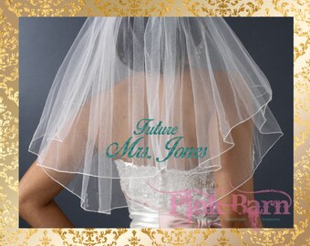 Custom Personalized Glitter Bachelorette Veil, Bachelorette Veil, Personalized Veil, Bride to Be Veil, Bachelorette Party Bridal Shower Gift