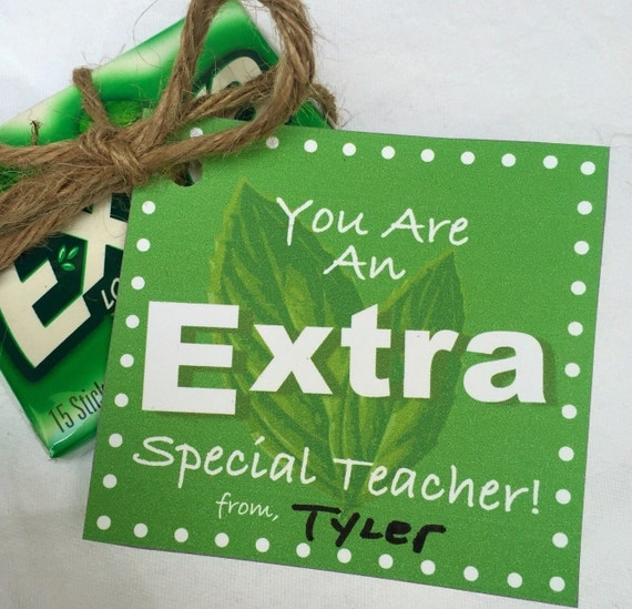 Extra Special Teacher Appreciation Tags Teacher Thank You