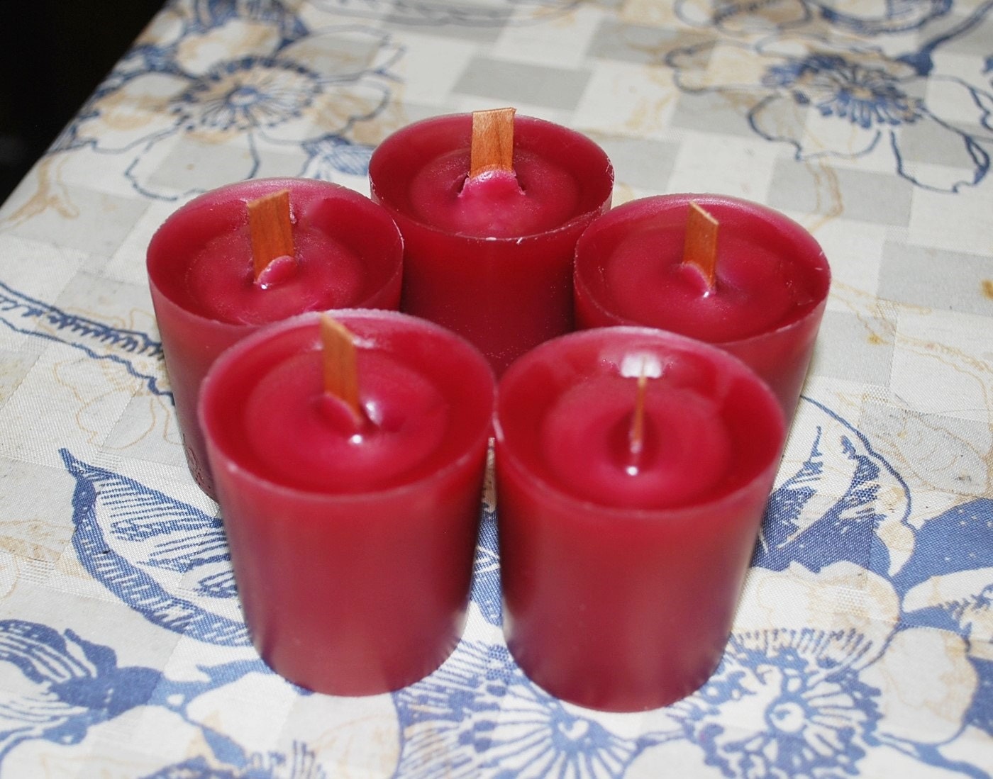 5 Scented VOTIVE Candles Handmade votives Homemade candles