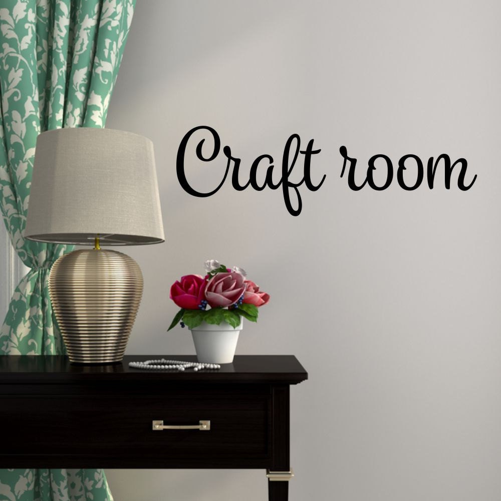 Craft Room Vinyl Decal Craft Room Decal Craft Room Decor Craft