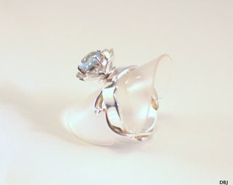 Silver ring with Topaz