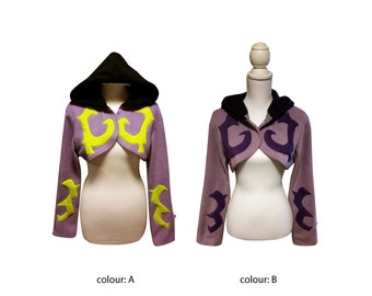 Demon Hunter inspired cosplay hoodie (shrug style) Legion, World of Warcraft, Illidan