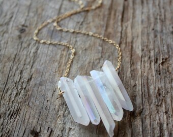 angel aura quartz beads