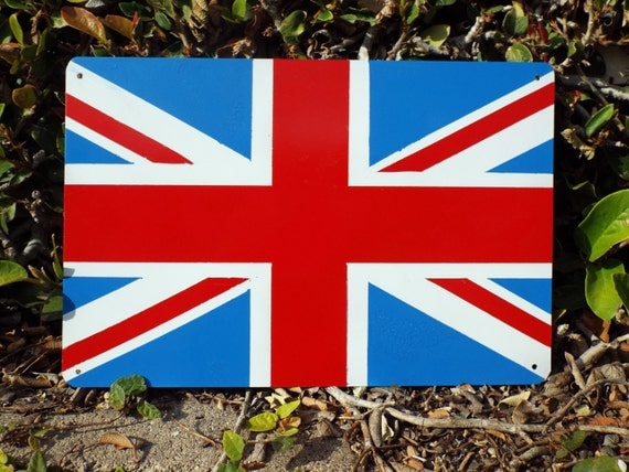 Union Jack Metal Sign Hand Made