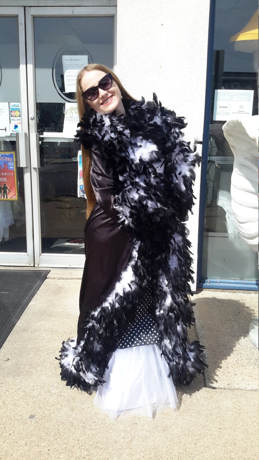 vintage feather robe
