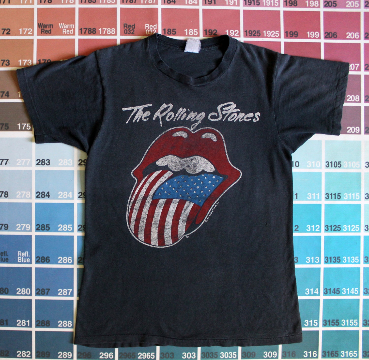 Vintage The Rolling Stones shirt 1981 tour tee shirts women