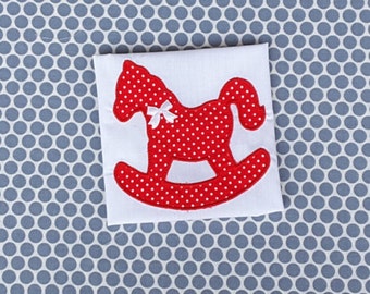 Applique Machine Embroidery Design Baby Rocking Horse