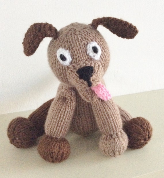 knitting pattern dog toy animal pdf download puppy knit