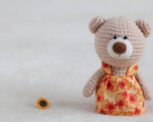 Crochet amigurumi teddy bears in the dresses - small teddy bear, personalized bear gift, birthday bear, custom teddy bear MADE TO ORDER