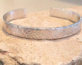 Hammered sterling silver cuff bracelet, cuff bracelet, hammered sterling silver bracelet, sterling silver bangle, hammered bangle bracelet