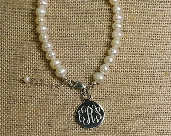 Items similar to Pearl Monogram Letter 'M' on Etsy