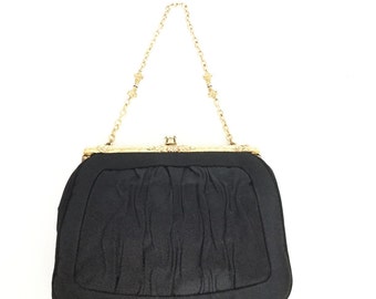 Lou Taylor Black Evening Bag Black Purse