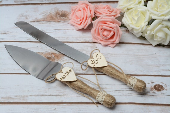  Wedding  Cake  Server  and Knife Rustic  Wedding  by 