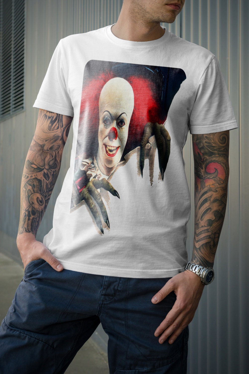 pennywise white t shirt