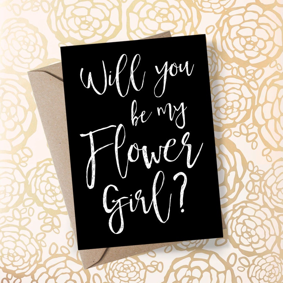 Printable Will You Be My Flower Girl Card Petal Patrol Will