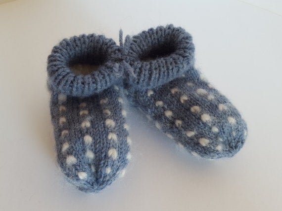 Items similar to Thrummed Baby Slippers/Socks READY TO SHIP. Baby Slippers. H...