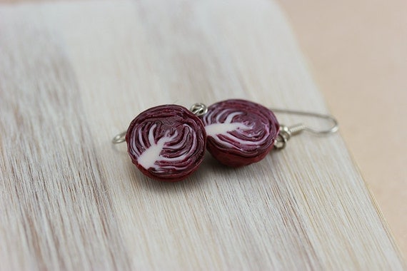 Red Cabbage Earrings