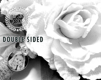 Personalized Wedding Bouquet Charm, Gift for Bride, Brooch, Memorial, Custom, Bridal Bouquet, Photo Charm, Memory Charm, Bouquet Brooch