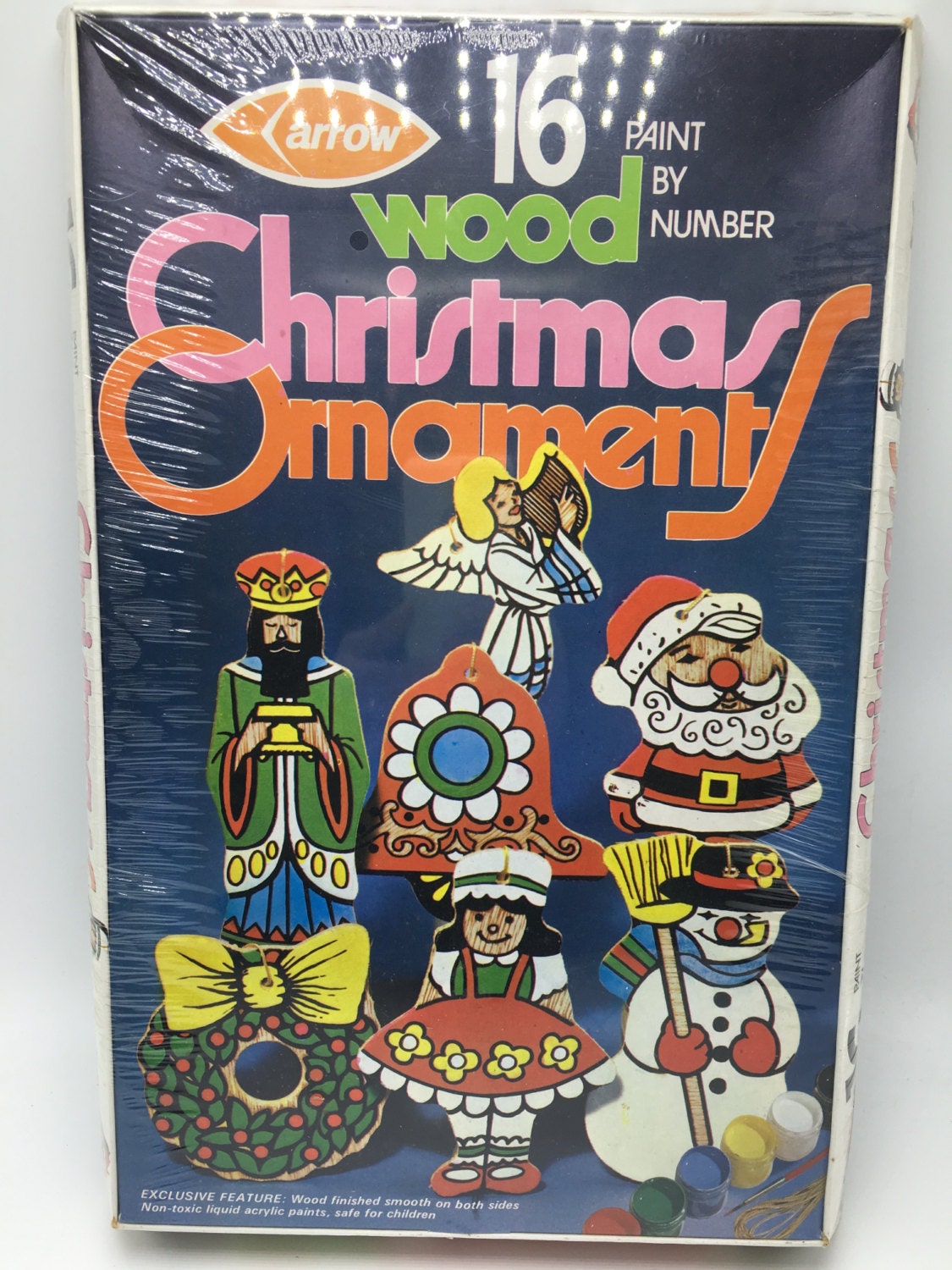 vintage arrow paint by number wood christmas ornaments kit vintage arrow paint by number wood christmas ornaments kit