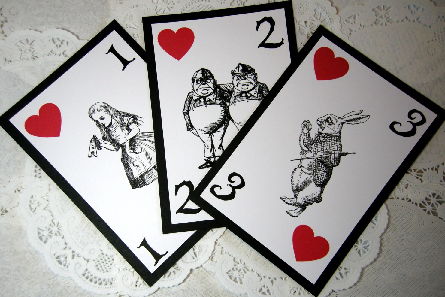 DIY Printable Alice in Wonderland Table Numbers by FyreflyHollow