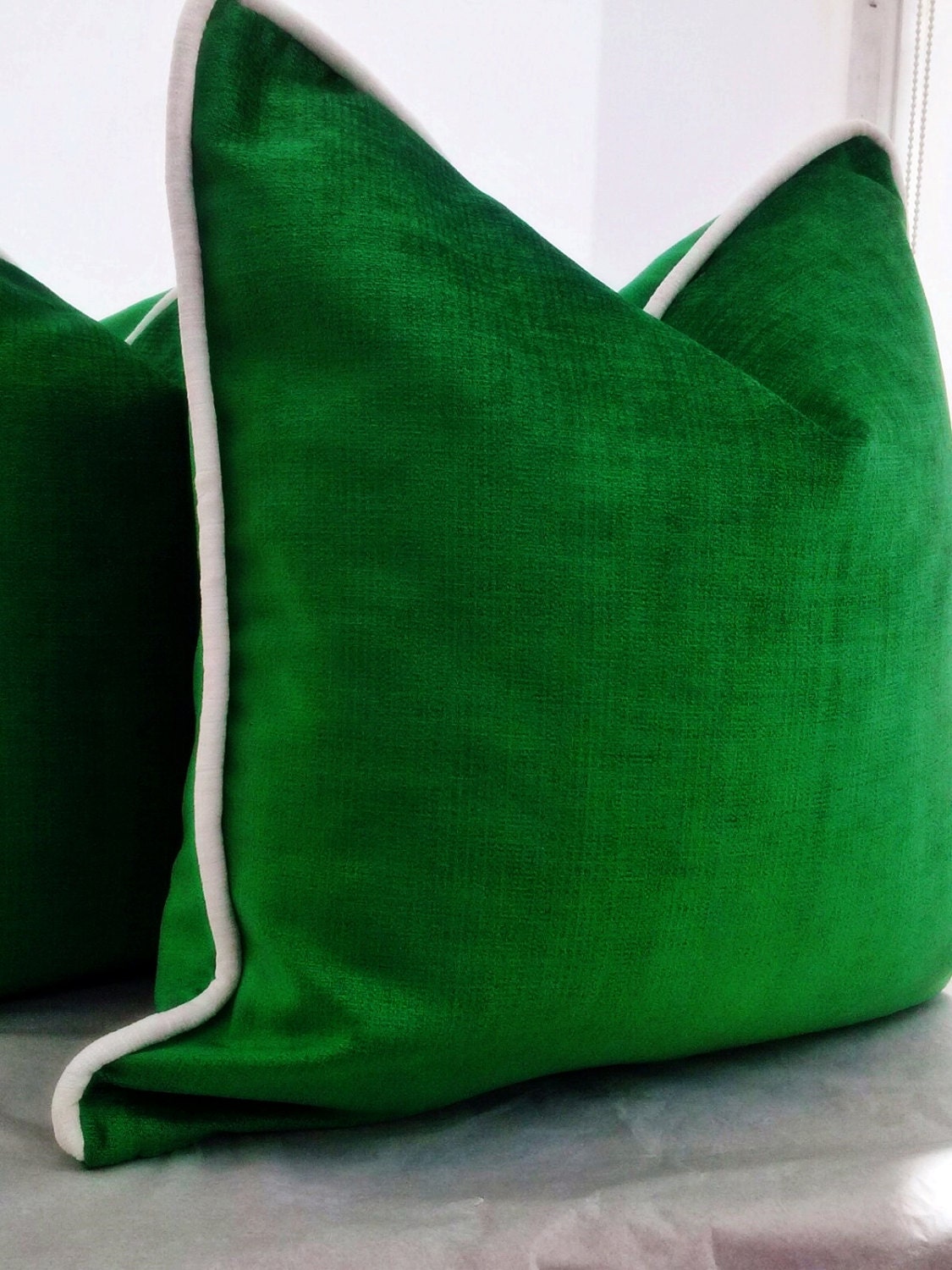  Green  Velvet  Pillow  CoverGreen Pillow  CoverModern Pillow 