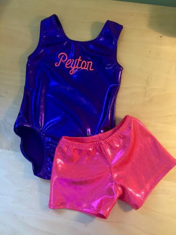 Custom Gymnastics Leotard and Shorts